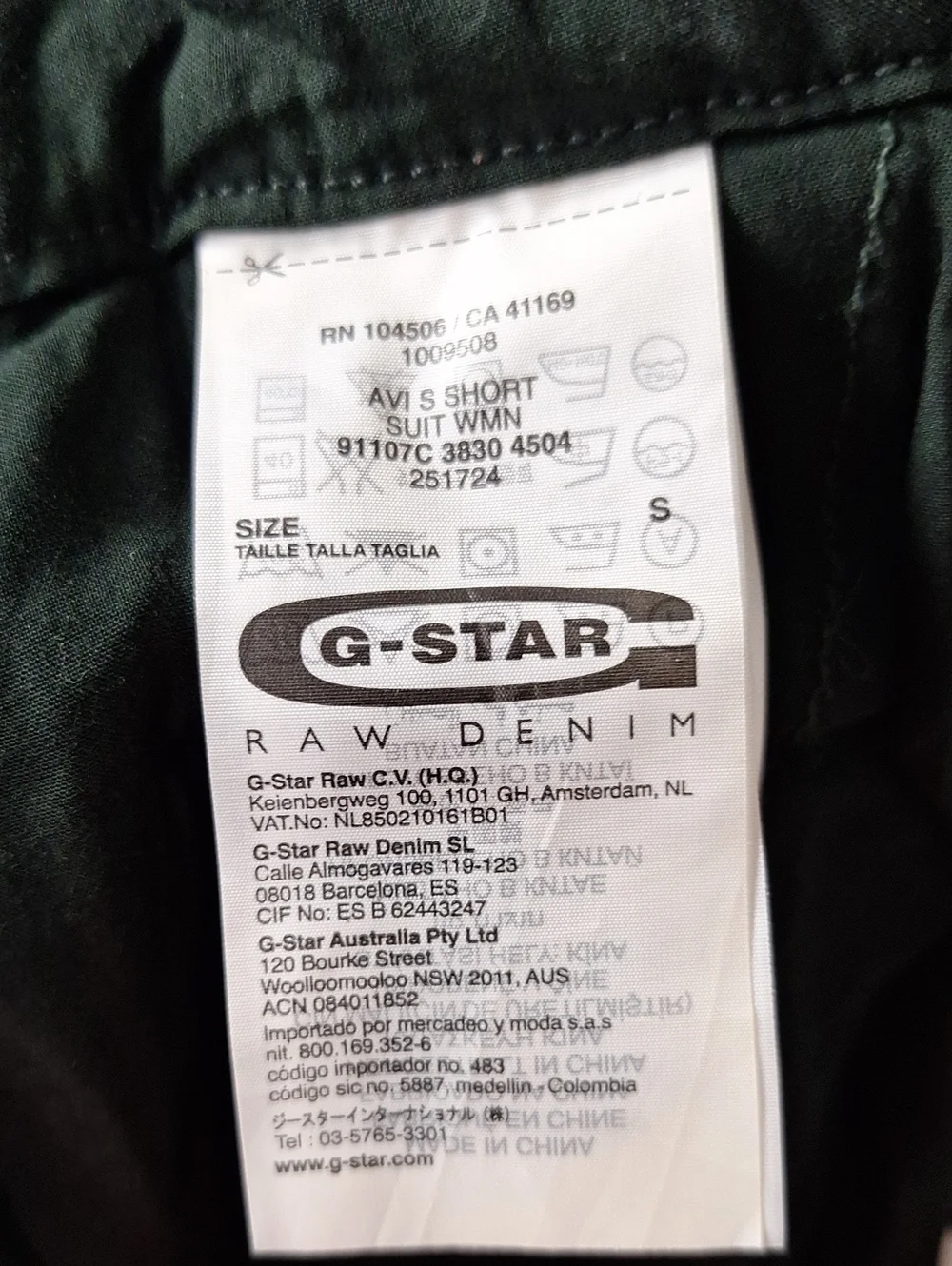G-Star Raw Cargo Dark Green Avi Grunge Utility Techwear Gorpcore Romper Size S